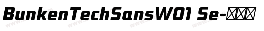 BunkenTechSansW01 Se字体转换